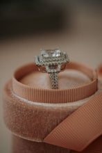 Load image into Gallery viewer, Xanthe Cushion Cut Silver Ring