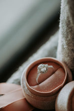 Load image into Gallery viewer, Love Never Dies Oval Cut Cubic Zirconia Sterling Silver Ring Rhodium Plating