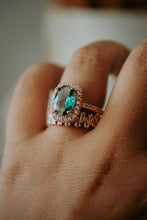 Load image into Gallery viewer, Clio Blue Topaz 2PC Ring Set