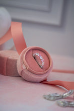 Load image into Gallery viewer, Trisha Pink Heart Sterling Silver Ring Band