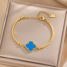 Load image into Gallery viewer, Luxe Clover Charm Bracelet