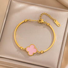 Load image into Gallery viewer, Luxe Clover Charm Bracelet