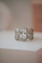Load image into Gallery viewer, Janessa 2PC Sterling Silver Ring Set