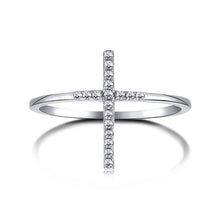 Load image into Gallery viewer, Cross Sterling Silver Ring
