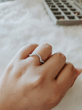 Load image into Gallery viewer, Stevie Chevron Sterling Silver Band Ring