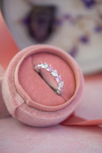 Load image into Gallery viewer, Trisha Pink Heart Sterling Silver Ring Band