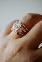 Load image into Gallery viewer, Reese 3PC Champagne Gold Ring Set