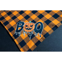Load image into Gallery viewer, Julia Rose Halloween dog triangle collar scarf, Halloween dog bandana triangle style