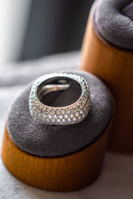 Load image into Gallery viewer, Natalia Round Cut Sterling Silver Ring Band
