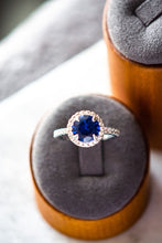 Load image into Gallery viewer, Veda Round Cut Sterling Silver Ring White Zircon