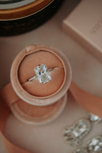 Load image into Gallery viewer, Katrina Radiant Cut Sterling Silver Ring