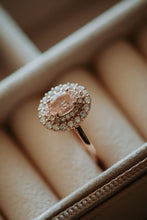 Load image into Gallery viewer, Louise Champagne Morganite Rose Gold Ring
