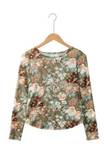 Load image into Gallery viewer, Floral Print Mesh Top