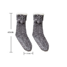 Load image into Gallery viewer, PreOrder | The Meredith - Cozy Fleece lined Pom Socks