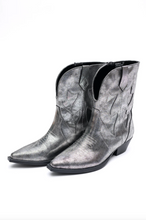 Load image into Gallery viewer, Jersey Metallic Boot in Silver