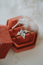 Load image into Gallery viewer, Marina Moss Agate 2PC Rose Gold Ring Set
