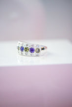 Load image into Gallery viewer, Aimee Multicolor Gemstones Sterling Silver Ring