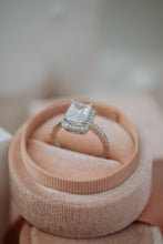 Load image into Gallery viewer, Zheynel Emerald Cut Sterling Silver Ring