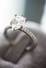 Load image into Gallery viewer, Harper Pear Cut Sterling Silver Ring