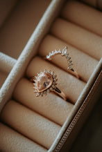Load image into Gallery viewer, Jordyn Morganite Rose Gold Ring Set