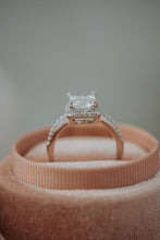 Load image into Gallery viewer, Zheynel Emerald Cut Sterling Silver Ring