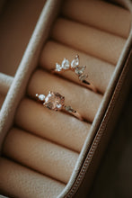 Load image into Gallery viewer, Janet Morganite Rose Gold Ring Set