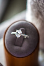 Load image into Gallery viewer, Harper Pear Cut Sterling Silver Ring