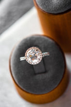 Load image into Gallery viewer, Veda Round Cut Sterling Silver Ring White Zircon