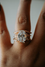 Load image into Gallery viewer, Reese 3PC Champagne Gold Ring Set