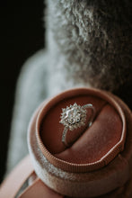 Load image into Gallery viewer, Sweet Honey Hexagon Cut Cubic Zirconia Sterling Silver Ring Rhodium Plating