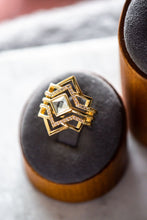 Load image into Gallery viewer, Claire Princess Cut Exquisite Gold Ring