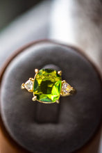 Load image into Gallery viewer, Camila Emerald Oval Cut Gold Ring