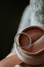 Load image into Gallery viewer, Favorite Thing Twist Sterling Silver Ring Rhodium Plating