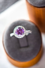 Load image into Gallery viewer, Veda Round Cut Sterling Silver Ring White Zircon