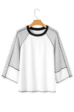 Load image into Gallery viewer, Striped Three Quarter Sleeve Top