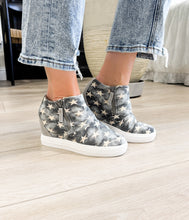 Load image into Gallery viewer, Ari Sneaker Wedge in Denim Americana