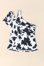 Load image into Gallery viewer, White Western Cow Spots Short Sleeve T-shirt