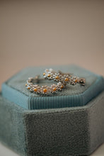 Load image into Gallery viewer, Florabel Daisy Silver Hoop Earrings