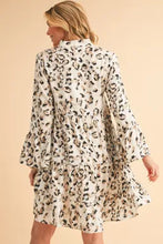 Load image into Gallery viewer, Leopard Flowy Mini Dress