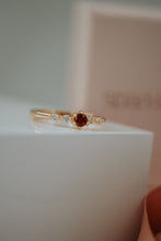 Load image into Gallery viewer, Xelina Dainty Ruby Gold Ring