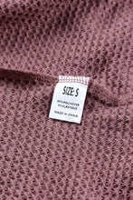 Load image into Gallery viewer, Plum Waffle Knit Top