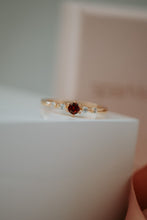 Load image into Gallery viewer, Xelina Dainty Ruby Gold Ring