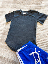 Load image into Gallery viewer, Better Than Your Basic Tee IRON BLACK | Kid's Mineral Wash Short Sleeve Boyfriend Tee