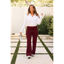 Load image into Gallery viewer, Ready to Ship | The Maeve - 30" MAROON Bootcut Leggings with Pockets*