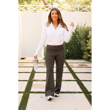 Load image into Gallery viewer, Ready to Ship | The Cassie - 30" CHARCOAL Bootcut Leggings with Pockets