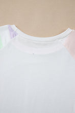 Load image into Gallery viewer, White Rainbow Striped Tee + Shorts Set