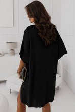 Load image into Gallery viewer, Gray Dolman Half Sleeve Pocketed Long Cardigan
