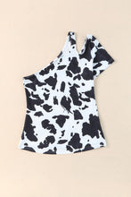 Load image into Gallery viewer, White Western Cow Spots Short Sleeve T-shirt