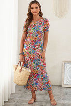 Load image into Gallery viewer, Multicolor Floral Print Zipped Flip Flop Sandals