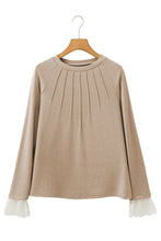 Load image into Gallery viewer, Ray of Sunshine Lace Cuff Top